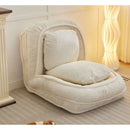 Human Dog Bed, Lazy Sofa Couch, 5 Adjustable Position,sit,sleep,fold,suit to put in bedroom, living room, Space Saving Design,White