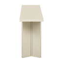 U_STYLE Stylish Console Table with Pine Veneer and Geometric Legs,Suitable for Living Room, Study and Dining Room