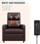 Power Recliner Chair With Heating Massage Tall Back