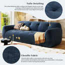 U_Style 85.8' Wide Chenille Fabric 3-Seater Sofa with Tufted Style, Full Sponge Compression Design, with Powder-Free Foam, Pocket Spring for Extra Comfort, 23.6' Seat Depth, No Assembly Required,for L