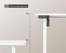 Electric Adjustable Height Standing Desk 40x24 Inches White With Memory Preset