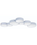 Cells 16"W 1-Light LED Flush Mount Light Fixture Matte White Finish by ET2