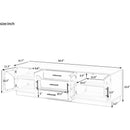 U-Can 68.9'' Modern Minimalist TV Stand for TVs up to 75 Inches, Entertainment Center Media Console Cabinet with Adjustable Shelves for Living room