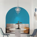 Amorette Chrome Crystal Chandelier 1 Light Fixture