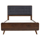 Robyn Wood Full Platform Bed Dark Walnut
