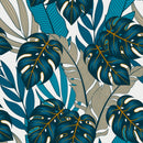 Dark Blue Monstera Wallpaper