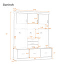 Entryway Hall Tree With Bench And Storage, 5 In 1 Coat Rack