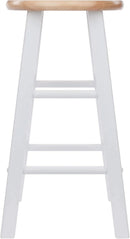 Element Counter Stools 24 Inch Natural White 2 Piece Set