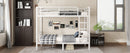 Metal Full over Full Bunk Bed for Teens and Adults,Space-Saving/Noise Reduced/No Box Spring Needed,White