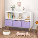 Bookcase With Collapsible Drawers, Book Display Organizer