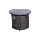 Outdoor Fire Pit Table With Lid - Espresso