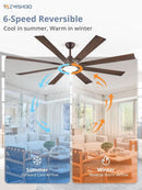 72 Inch Oil Rubbed Bronze Ceiling Fan With Lights Remote
