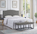 Elegant Linen Tufted Button Queen Headboard for Comfort