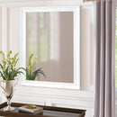 White Wood Wall Mirror 30 X 40 Inch Rectangle Rustic Vanity Mirror