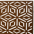 Outdoor & Indoor Privacy Screen Metal Privacy Screen 76' H×48' W, Freestanding Decorative Privacy Screen for Deck Balcony Patio, Privacy Fence Panels for Outside Lawn Garden PS115 BROWN