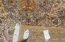 Pak Persian Rug 9x12, Diamond Panel Design, Fine 225 KPSI, Wool
