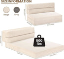 Corduroy Convertible Folding Sofa Bed With Mattress