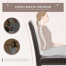 Six Piece Dark Brown Dining Chairs Living Room Set
