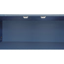 Modern Shoe Storage Bench with Hidden Storage and Upholstered Cushions for Bedside, Living Room and Entryway (Navy)