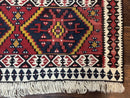 Caucasian Kilim Rug 5x7, Vintage Russian Flatweave Kilim Carpet, Tribal Bohemian Kilim Rug
