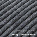 Graphite Grey Foldable SofaBed With Lumbar Support