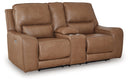 DeepWakes - Power Reclining Loveseat / Console / Adjustable Headrest