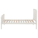 Jones Wood Twin Open Frame Bed White