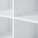 Bathroom Storage Cabinet with Doors and Drawers, Multiple Storage Space, Freestanding Style, Open Shelve, Adjustable Shelf, White