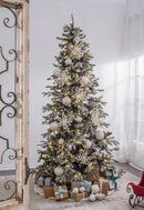 Christmas Ball Ornaments, Decorative Hanging Ball Christmas Tree Ornaments, For Holiday Party Decorations (Set of 12) - White