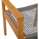 BRAIDED DINING CHAIR Dark Grey