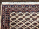 Karastan Rug 8.2 x 11.6 Beige Bokhara, Wool Pile, Vintage Discontinued Karastan Area Rug, Belgium Power Loomed Rug