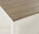Skempton - Counter Height Dining Table and Bar Stools (Set of 7) - White / Light Brown