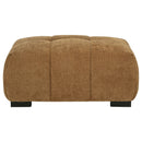 Octavia Upholstered Rectangular Ottoman Amber