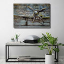 Anti Rust Outdoor/Indoor Airplane 3D Painting Wall Art Home Garden Decoration