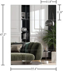 Frameless Wall Mounted Mirror Tiles 12X12 Inches Set Of 12