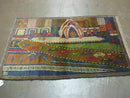 3' X 5' New Vintage Handmade Afghan Balouch Tribal Wool Pictorial Rug
