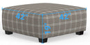 Magnolia - Cocktail Ottoman - Mink