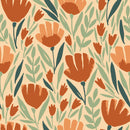 Voguish Hand Drawn Flowers Wallpaper Smart Quality