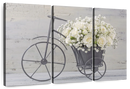 White Rose Bouquet Wall Art