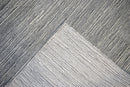 Modern Solid Silver Hand Loom Wool 5x8 Area Rug