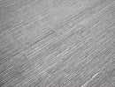 Modern Solid Silver Hand Loom Wool 5x8 Area Rug
