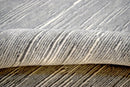 Modern Solid Silver Hand Loom Wool 5x8 Area Rug