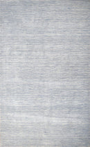 Hand Woven Modern Solid Silver Wool 5x8 Area Rug