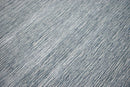 Solid Blue and Silver Wool And Viscose 5x8 Area Rug
