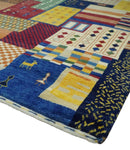 5x7 Multicolor Shapes Modern Wool Hand Woven Southwestern Lori Gabbeh Rug