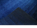 5x7 Ombre Premium look Blue Wool Hand Woven Southwestern Gabbeh Rug