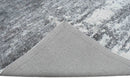 Modern Abstract Silver and Gray Hand Loom Viscose 5x7 Area Rug