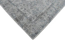 Transitional Silver and Gray Hand Loom Wool 5x7 Area Rug