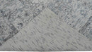 Transitional Silver and Gray Hand Loom Wool 5x7 Area Rug