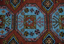 Hand Knotted Maroon and Blue Traditional Antique look Multi Size Wool Area Rug